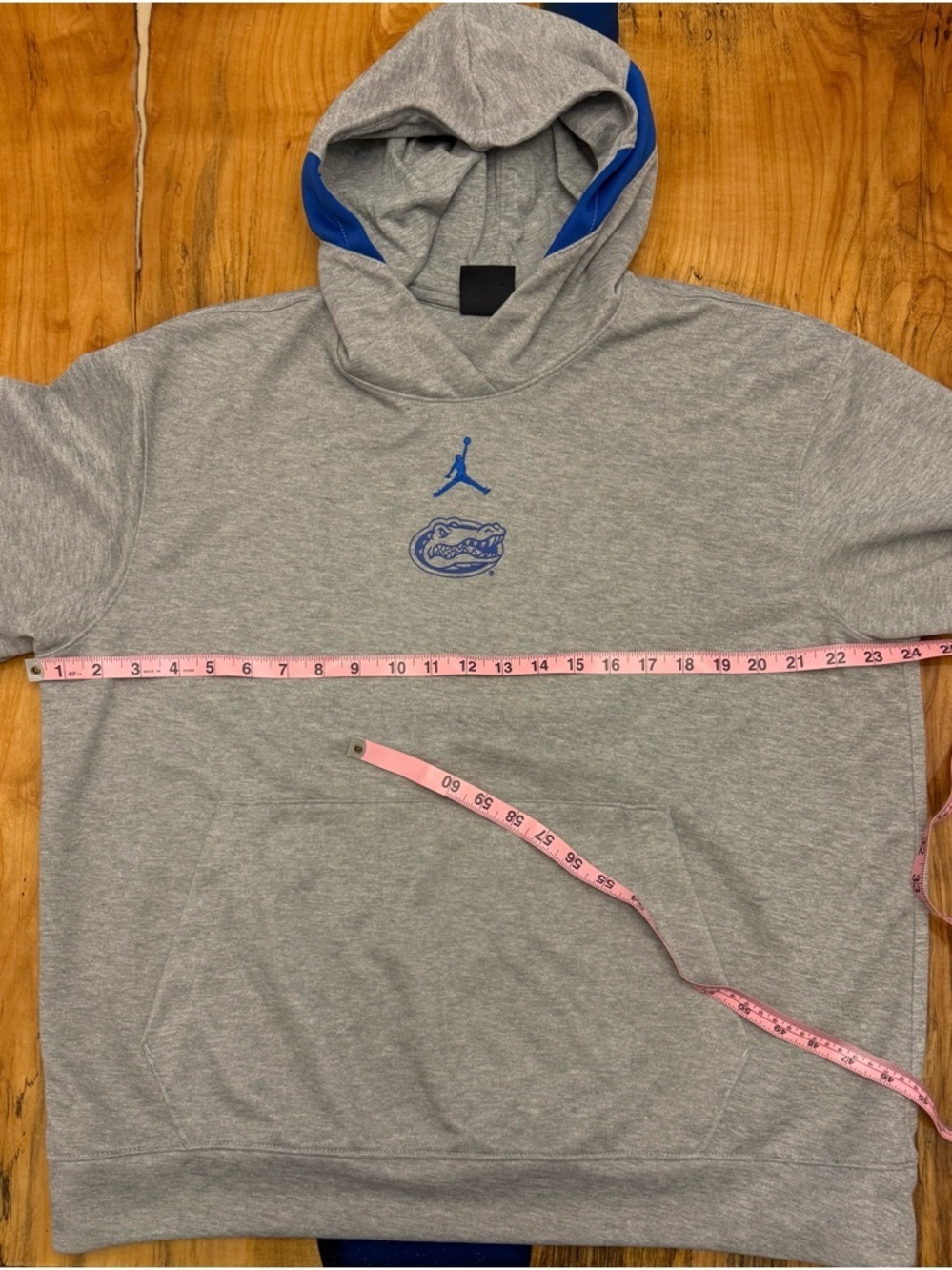Jordan Florida Gators Hoodie Mens Large Gray Jumpman NCAA Sweatshirt - Picture 3 of 8